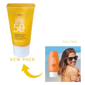 LAIKOU SPF50+ PA+++ UV Defense Daily Sunscreen Brightening & Refreshing UV Protection 30g